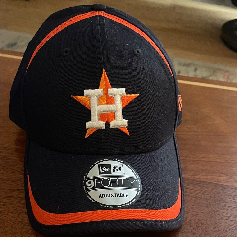 New Era HOUSTON Astros Texas Dark Blue Orange Adjustable Cap Baseball MLB 9Forty